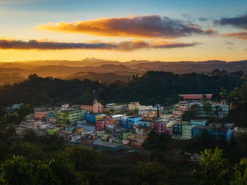 Magic sunrise in barranquitas