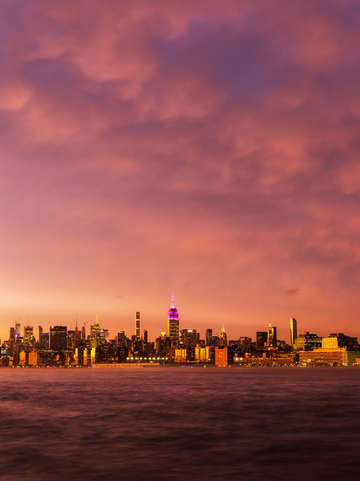 Storm clouds over nyc
