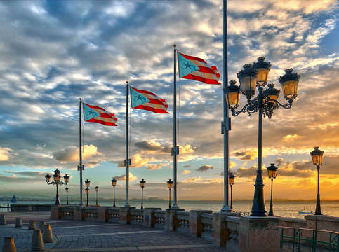 Three times the flag