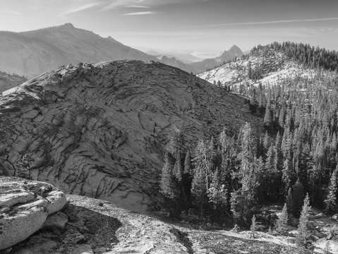 Granite ridge in yosemite