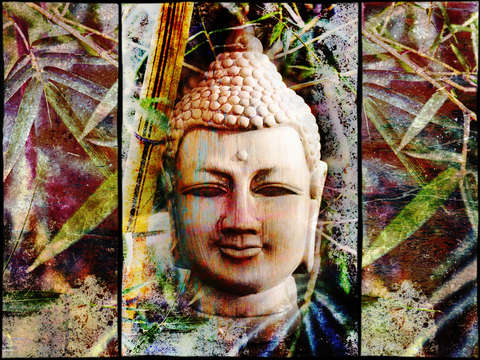 Buddha in bamboo