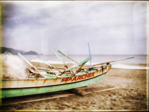 Fishing boat on the beach