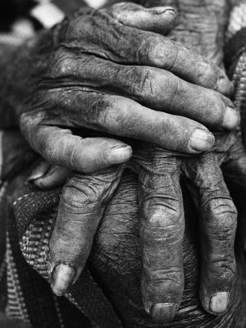 Folded hands