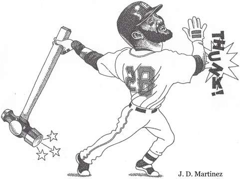 Red sox jd martinez batting