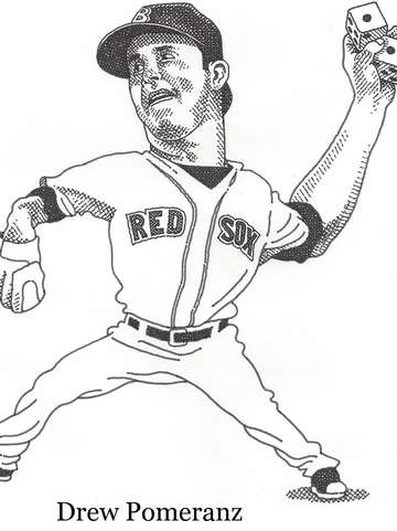 Red sox pitcher drew pomeranz throwing snake eyes