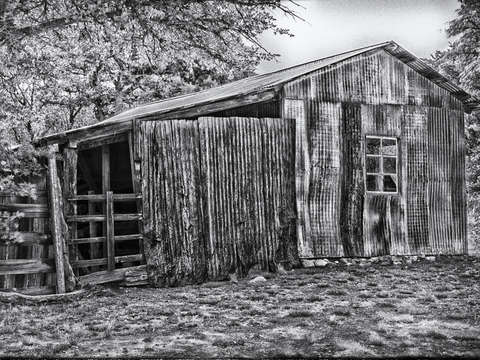 Faraway vintage monochrome