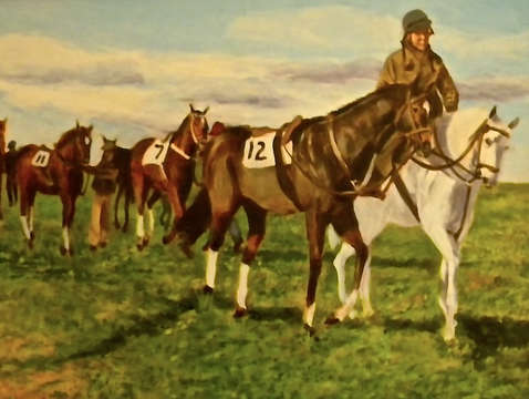 Approaching the starting gate