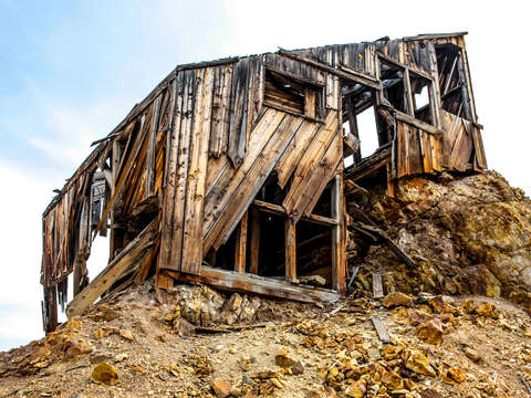 Old mining building in silverton