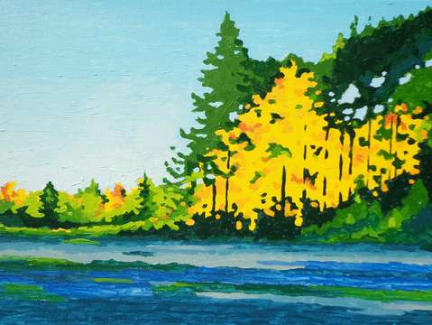Blue meadow