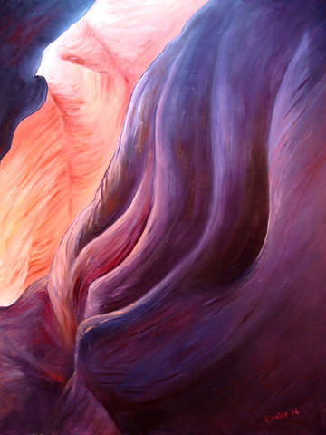 Composition in Purple and Orange