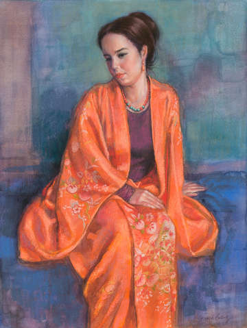 The coral kimono