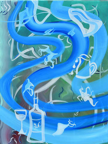 Blue wine