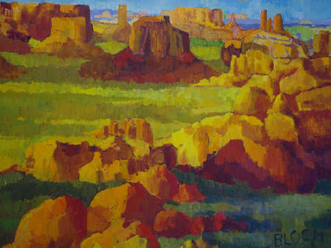 Monument valley sun