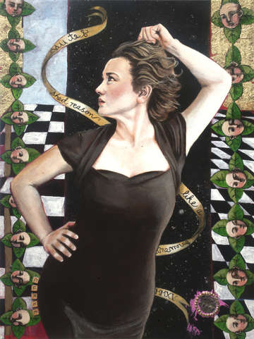 The venus of poland in a brown dress