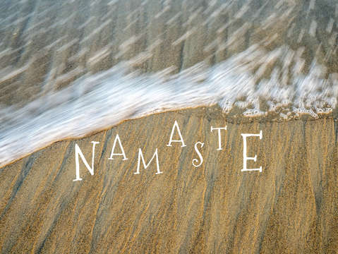 Namaste on the beach