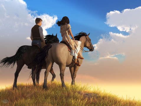 Riding off into the sunset