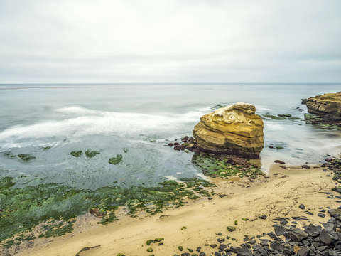 Between sea shore