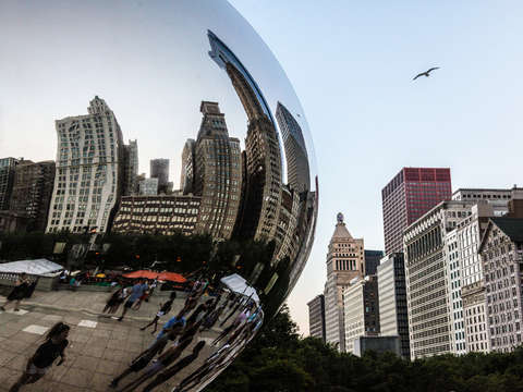 Cloud gate at millennium park