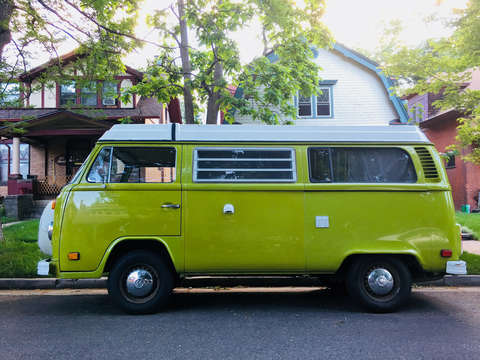 Gypsy green volkswagen van