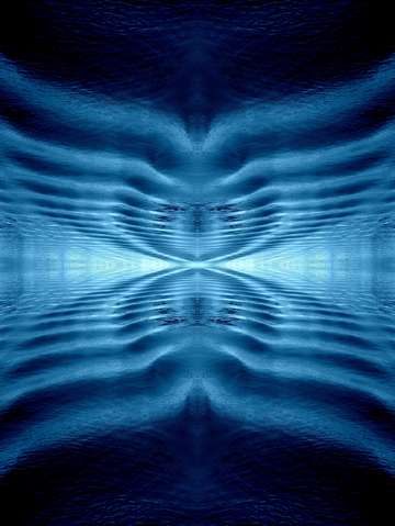 Blue wake focus
