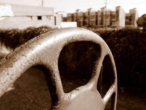 Rusty wheel