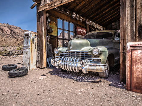 Abandoned gas station el dorado nevada