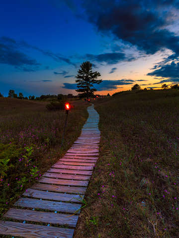 Candlelight hike