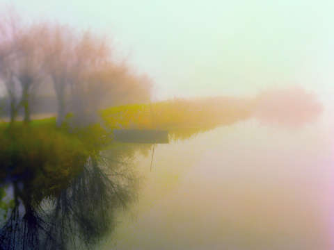 Boat in fog