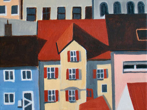Row of houses bavaria
