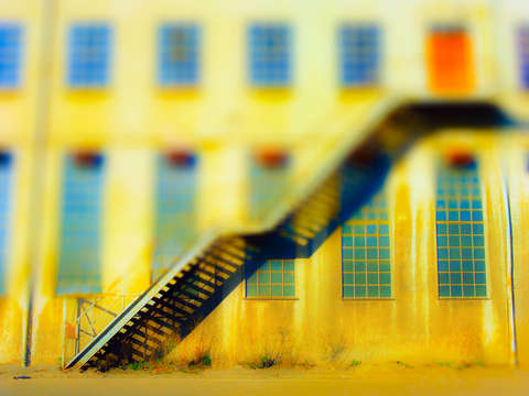 Abstracted stair shadow