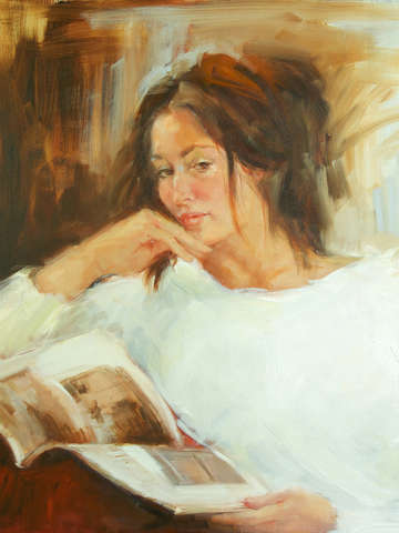 The woman in white