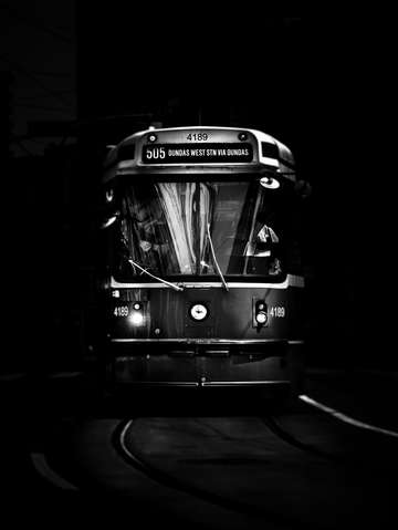 The 505 dundas streetcar toronto canada
