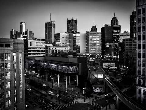 Detroit skyline southeast
