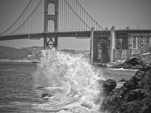 Splash at marshalls beach