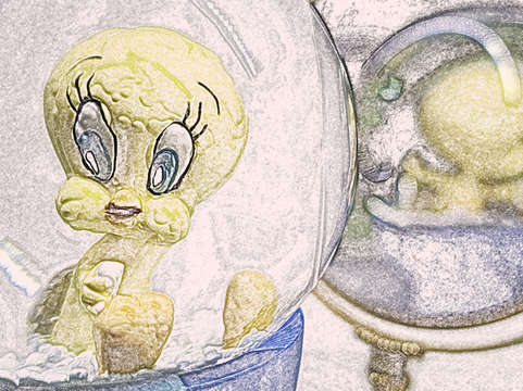 Sweet yellow bird 5266