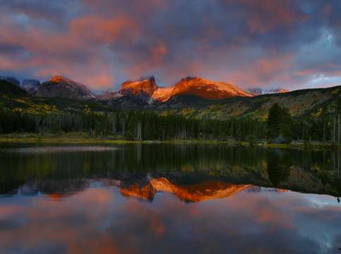 Rocky mountain sunrise