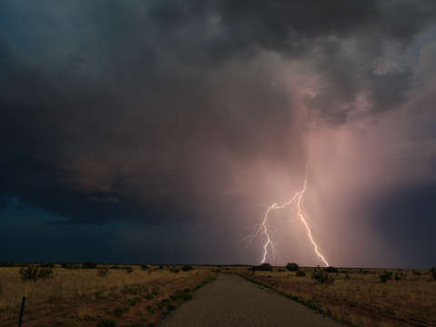 Lightning strikes new mexico