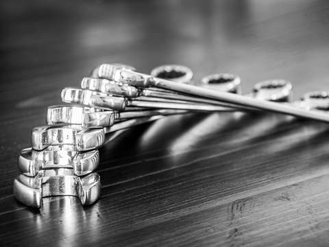 Stacked wrenches