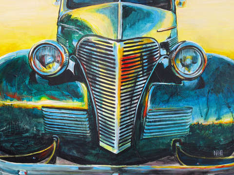 38 chevrolet master deluxe green roadster