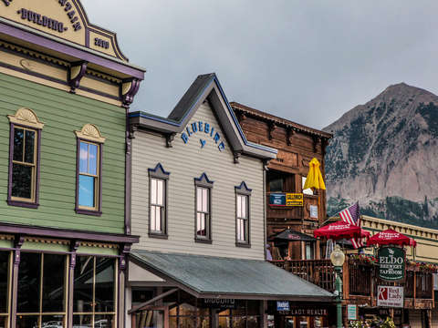 Old buildings in crested butte