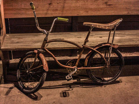 Rusty bicycle in crested butte
