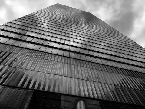 Glass and metal office building nyc