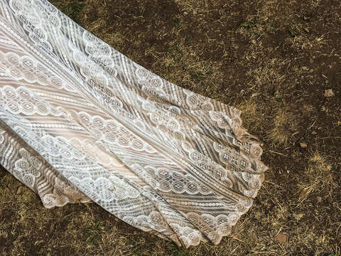 Mountaintop wedding dress