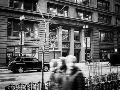 Outside the marquette