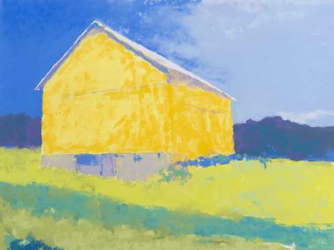 Yellow barn