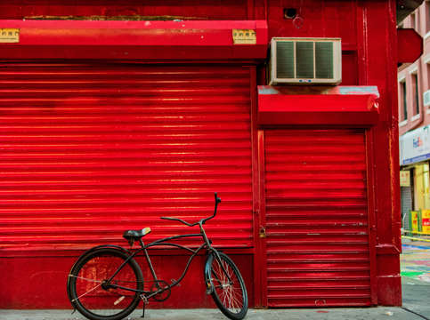 A bike in the city