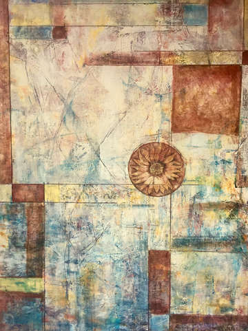 Squares and a circle