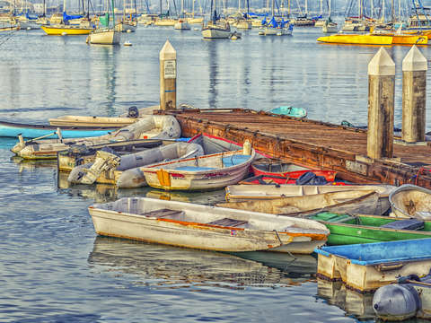 Dock full of dinghies