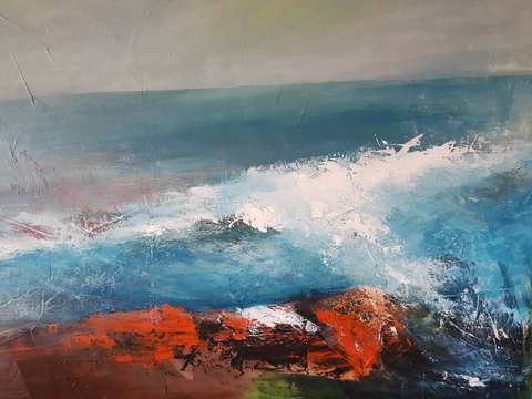 The edge of the water