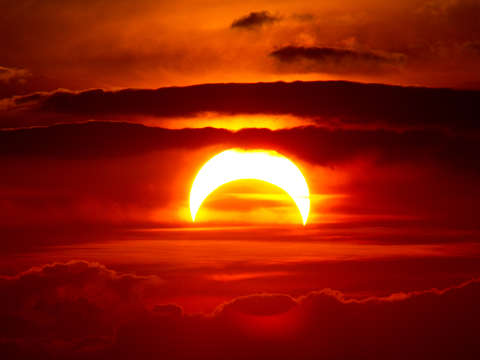 Eclipse of fire